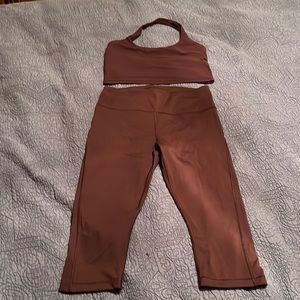 Women’s Athleta outfit size small, halter top with cropped pants